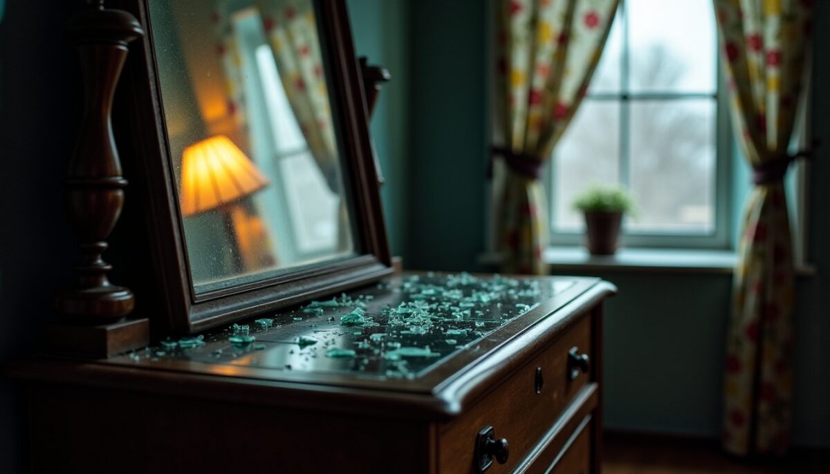 Miroir brisé sans explication : découvrez les causes et leur véritable signification Miroir brisé sans explication : découvrez les causes et leur véritable signification