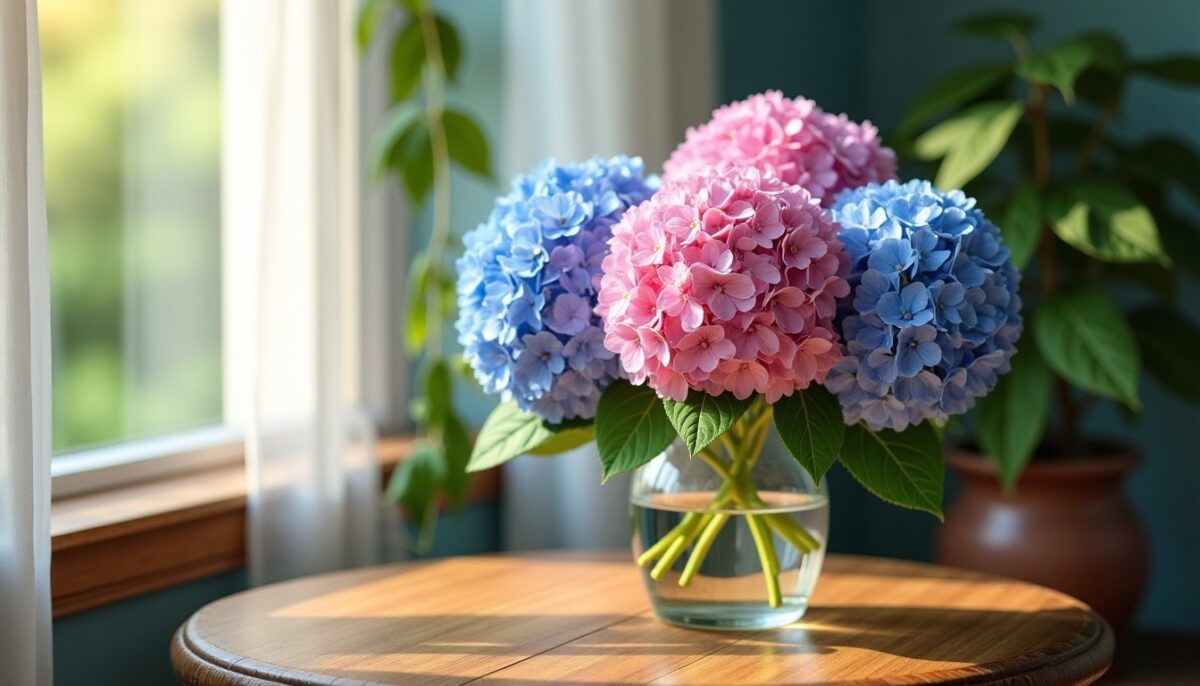 Astuces pour prolonger la beauté des fleurs d'hortensia dans un vase Astuces pour prolonger la beauté des fleurs d'hortensia dans un vase